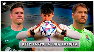 Best Saves La Liga 202324 • Impossible Saves ∣ HD [upl. by Ilecara]