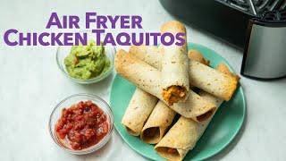 Air Fryer Chicken Flautas or Taquitos  Easy Crispy amp Homemade [upl. by Forester360]