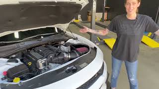 JLT Cold Air Intake Install For 201123 Dodge Charger Challenger 64L [upl. by Kciredec567]