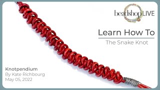 Beadshopcom Knotpendium The Snake Knot [upl. by Cleo]