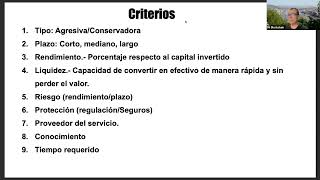 Sesión 6 DEFI  Criterios de inversión [upl. by Jaala]