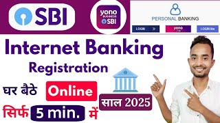 SBI Internet Banking Registration Full Process Online SBI Net Banking kaise Activate kare 2025 [upl. by Alaine]