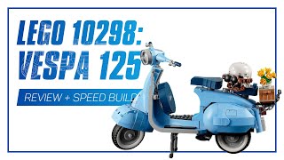 LEGO 10298 Vespa 125 Indepth Review Speed Build amp Parts List [upl. by Nodaj]