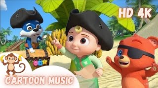 Monkey trees song and Dance  cartoon story NurseryRhymes amp Baby Songs [upl. by Asiak641]