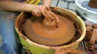 First day of class Pottery Wheel throwing [upl. by Cirdek692]