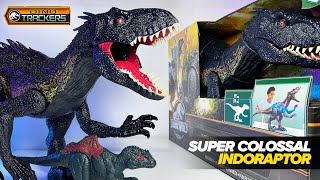 NEW SUPER COLOSSAL INDORAPTOR Jurassic World Dino Trackers Indoraptor [upl. by Aniles533]