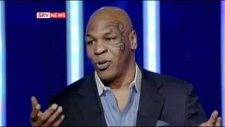 mike tyson calmly puts reporter in checkwmv [upl. by Isabel]