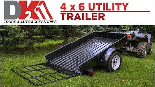 DK2 Trailers  4 ft x 6 ft Utility Trailer [upl. by Tedmann513]