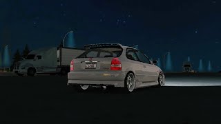 Slow Honda Civic EK9 3am Ride  Car Parking Multiplayer  With Manual Transmission [upl. by Anela]