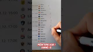 Prédictions Ligue 1 Journée 13 [upl. by Egas682]