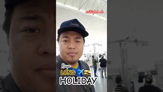 🇧🇳 LONG HOLIDAY RAYA AIRPORT BRUNEI shorts respect brunei [upl. by Chapland]