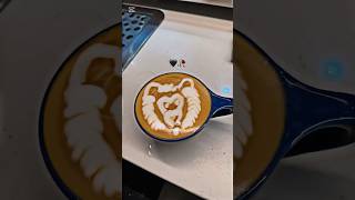 Latte art for beginners 😱 [upl. by Nylloh]