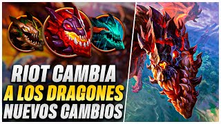 CAMBIOS MASIVOS A TODOS LOS DRAGONES DE LEAGUE OF LEGENDS [upl. by Sully]