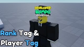 How to add Rank Tags and Name tags IN ROBLOX Studio [upl. by Sandor]