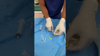 BBraun and Portex Epidural Kit Setup  anesthesiology epidural [upl. by Adyahs39]