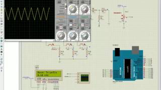 Arduino  Simple Waveform Generator Simulation [upl. by Nyladnar]