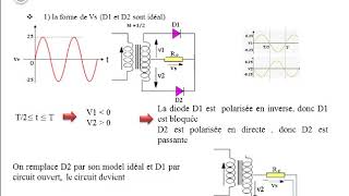 TD2 EXO1 redressement double alternance avec transformateur point au milieu [upl. by Aldon803]