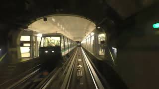 Métro de Paris ligne 4  De Bagneux à la Porte de Clignancourt à bord dune rame MP05 [upl. by Obaza]