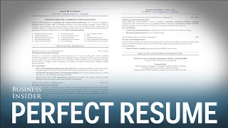 A résumé expert reveals what a perfect résumé looks like [upl. by Lamhaj597]