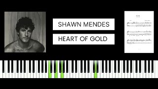 Shawn Mendes  Heart of Gold BEST PIANO TUTORIAL amp COVER [upl. by Genny]