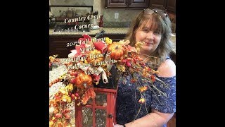 2017 Fall Decor Series Episode 18 Outdoor Decor amp Funky Bow Lantern Swag Tutorial [upl. by Anawait135]