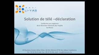 Simpl LIYAS Télédéclaration fiscale DGI Maroc EDI XML [upl. by Ueihttam]