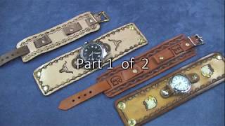 Learn How to Make Leather Watch Bands Part 1 [upl. by Pejsach979]