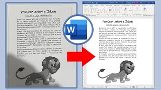 Como convertir una imagen a un texto editable en Word [upl. by Tristram]