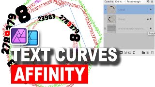 How To Add Text To Curves Affinity Photo Designer [upl. by Etnahc]