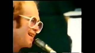 Elton John  The Bitch Is Back Dodger Stadium Los Angeles 1975 [upl. by Imoyik]