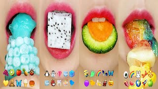 ASMR 10 minutes 수면유도 먹방 Eating Sounds for Relaxing and Sleep Emoji FOOD [upl. by Aimat]