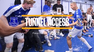 UNBELIEVABLE GOODISON SCENES COMEBACK WIN SEALS SURVIVAL  TUNNEL ACCESS EVERTON V CRYSTAL PALACE [upl. by Grae]