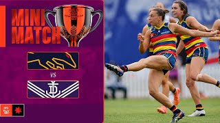 Adelaide Crows v Fremantle Mini Match  Semi Final 2024  AFLW [upl. by Wivina]