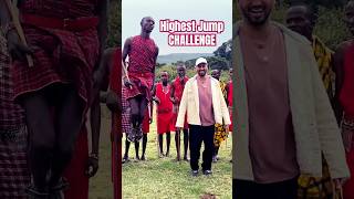 Maasai Tribe highest jump tribe maasaimara wildlifeadventure ytshorts captureweekend youtube [upl. by Anuait600]