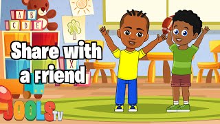 Share With A Friend  Sharing Is Caring With Jools TV  Nursery Rhymes  Kids Songs  Trapery Rhymes [upl. by Knudson]