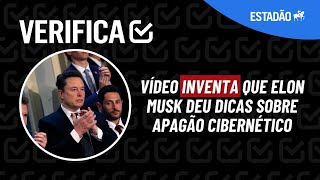 Vídeo com dublagem falsa inventa que Elon Musk deu dicas ao Brasil sobre apagão cibernético [upl. by Rimaj]