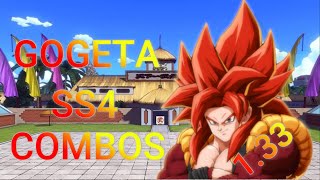 Gogeta SS4 Combos 133 [upl. by Marj]