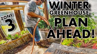 How We Prepare Our Heated Winter greenhouse to Grow Food In Zone 3 [upl. by Pennebaker]