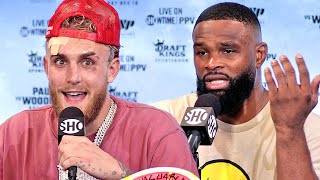 HIGHLIGHTS  JAKE PAUL VS TYRON WOODLEY 2 POSTFIGHT PRESS CONFERENCE [upl. by Anchie]