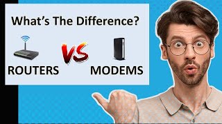 Whats the difference between a Modem and a Router [upl. by Bergstein]