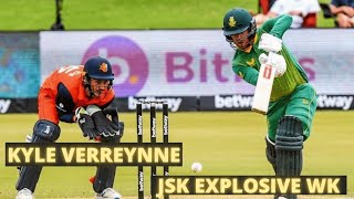 Kyle Verreynne  JSK WK  South Africa WK  Batting [upl. by Ajssatsan220]