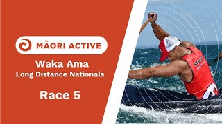 Race 5  Waka Ama Long Distance Nationals 2022 [upl. by Hairym]