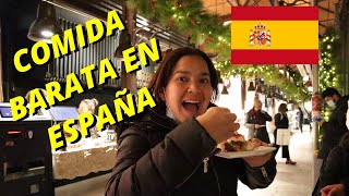 PROBANDO COMIDA CALLEJERA en MADRID Comida BARATA en ESPAÑA [upl. by Femi]