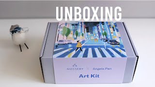 Unboxing Mossery x Angela Pan Paint Marker Art Kit [upl. by Bellew]