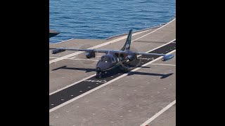 Insane Skill Pilot Takeoff from US Aircraft Carrier Mitsubishi MU22B Executive Black [upl. by Eisset]