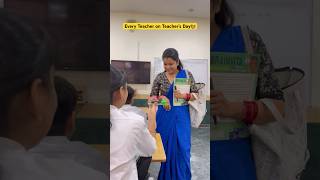 Teacher ka teachers day👩‍🏫 shorts funnyshorts comedyshorts ytshorts teacherlife [upl. by Monda174]