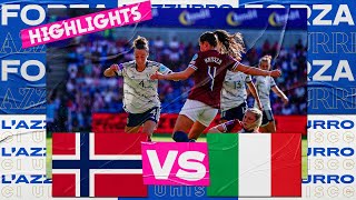 Highlights NorvegiaItalia 00  Femminile  Qualificazioni Women’s EURO 2025 [upl. by Abie]