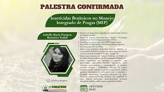 Palestra 14Inseticidas Botânicos no Manejo Integrado de Pragas MIP [upl. by Norrag423]