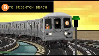 OpenBVE Special The R46 B Train From Bedford Park Blvd To Brighton Beach [upl. by Petracca]