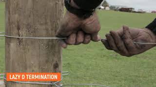 Fencing Essentials  How to Tie Lazy D Termination Knots [upl. by Yrallih256]